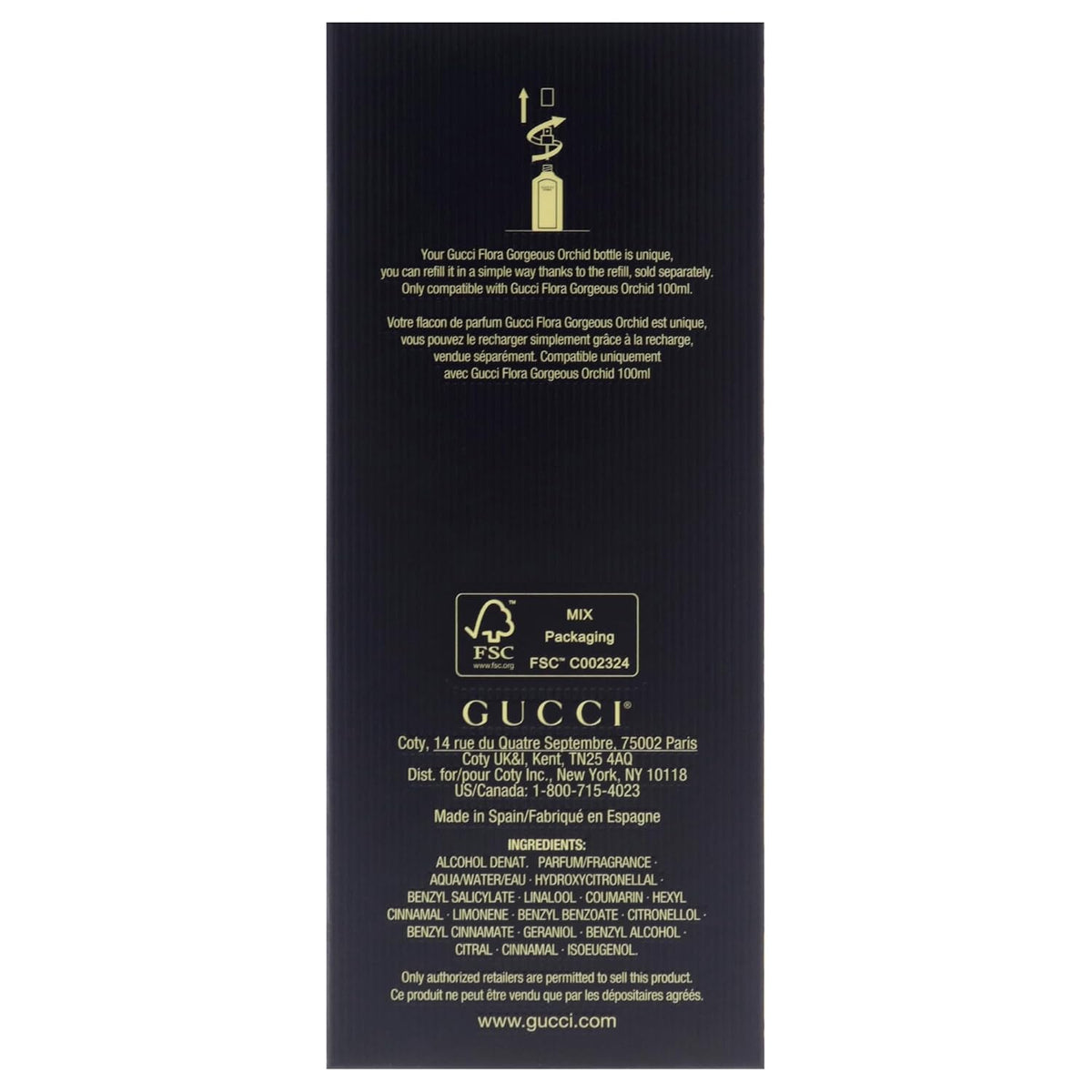 Gucci Flora Gorgeous Orchid 3.3/3.4 oz Eau De Parfum 100 ml Spray For Women