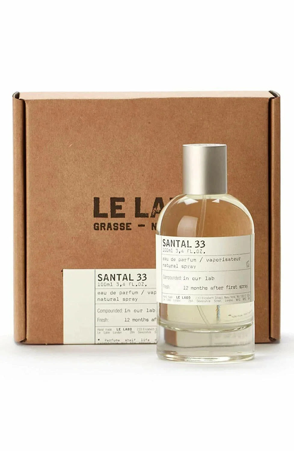 Le Labo Santal 33 Eau de Parfum Natural Spray Sandalwood 3.4 fl oz